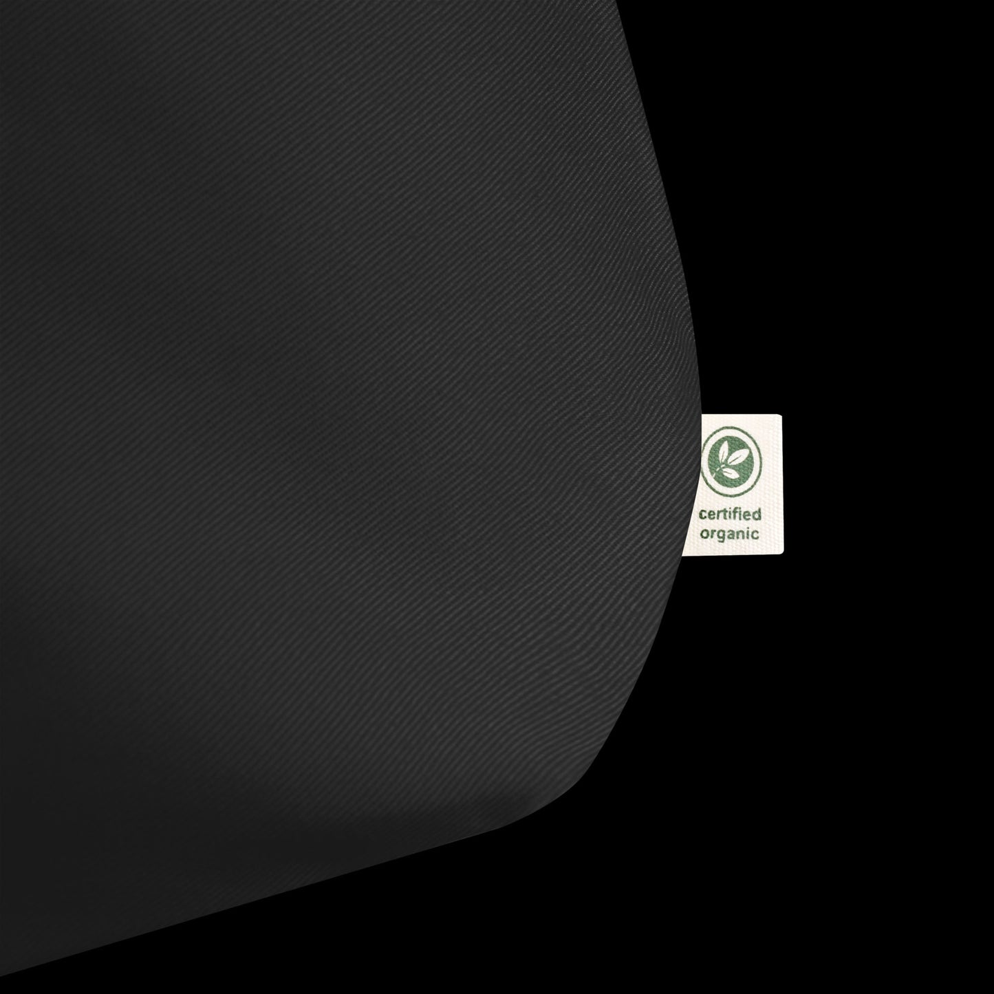 large organic tote bag embroidered with movement lines '02 part 2